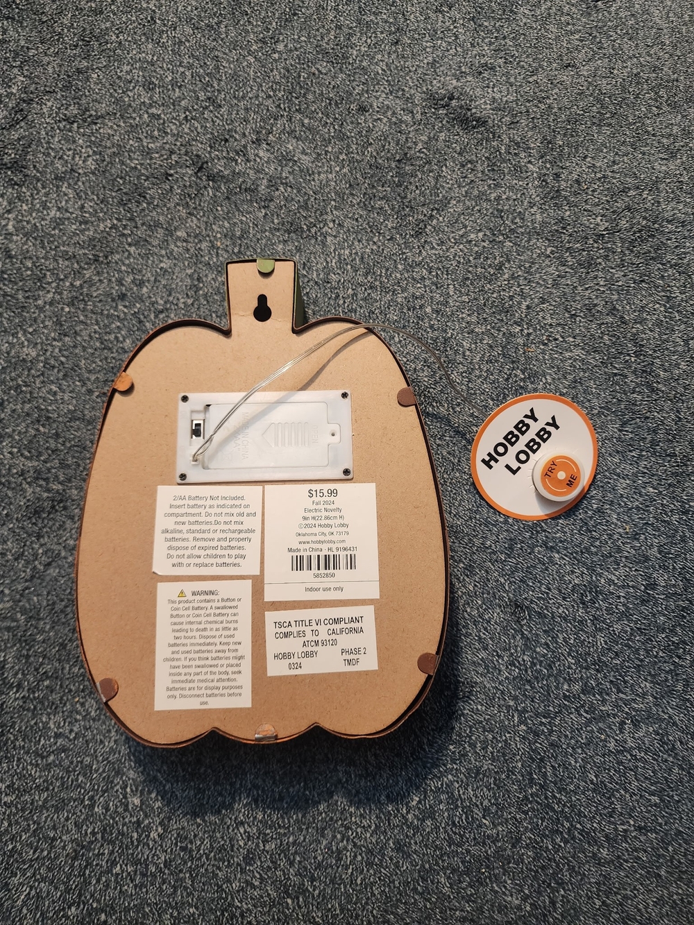 Hobby Lobby Pumpkin Wall Decor - Brown/Orange